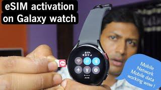 How to activate eSIM on Samsung Galaxy Watch 4 LTE Variant 44 mm eSim setup  Tech 2 Drone