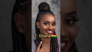 Top 10 African Countries With The Most Beautiful Women 2023 #shots #trendingshorts #africa #2023