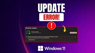 How to Fix Windows 11 Update Errors  Update Failed Error  Encountered Error