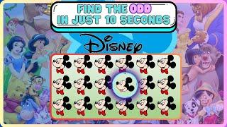 Find the ODD one out DISNEY CHARACTERS EDITION from Easy to impossible Level..