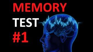 Quick Memory Test How good is your memory? #1