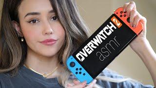 ASMR - Overwatch 2 + PC Switch gameplay & Review with historic facts button clicking whispered 