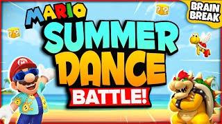 Mario Summer Dance Battle  Summer Games For Kids  Summer Brain Breaks  Just Dance  GoNoodle