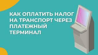 Как оплатить налог на транспорт через платежный терминал