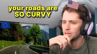 American reacts to How to drive when in Europe