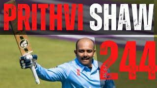 Prepare to Be Amazed Prithvi Shaws Incredible Double Century  #prithvishaw #india #cricket