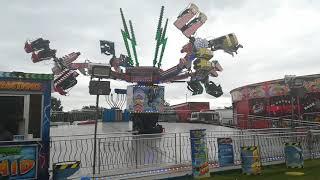 Wilmots Air Raid funfair ride at Burntisland funfair 2018