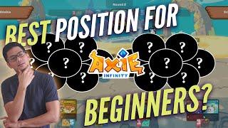 Best Team Position for Beginners  Axie Infinity - Blockchain NFT game