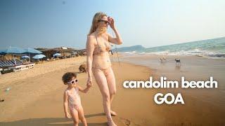 we found the BEST BEACH in north goa for families - candolim vlog