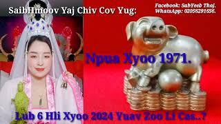 Saib Hmoov Npua Xyoo 1971 txoj hmoov Yaj Chiv lub 6 hli 2024 yuav zoo li cas  Yaj Chiv Nqis Los