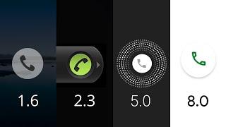 Android Incoming Call Evolution 2008-2022