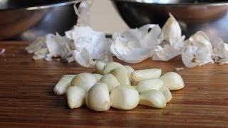 Fastest Way To Peel Garlic 20 Cloves In 20 Seconds  Food Wishes