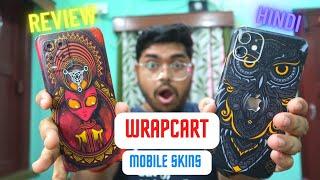 Wrapcart mobile skins review  how to apply wrapcart skins  Best mobile skin in India  Hindi 