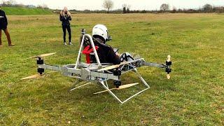 POV Piloting Jetson Electric Flying Car Personal Aerial Vehicle