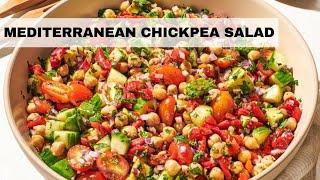 Mediterranean Chickpea Salad Recipe  Vegan Chickpea Salad
