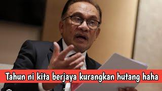 Anwar kata tahun ini hutang dapat dikurangkan betul ke