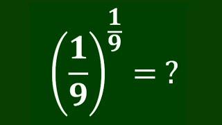 Nice Math Olympiad Simplification Problem  Fraction Exponents  You Should NOT use Calculators