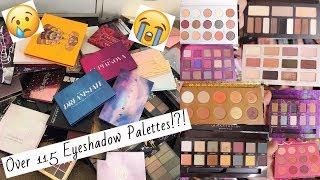 Eyeshadow Palette Declutter 2019  Makeup Collection  AmberElainexox