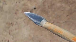 how to make an arrow for slingshot or crossbow at home easy with simple things DIY trigger