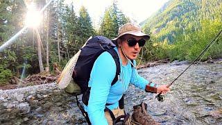 TROUT FISHING & Backpacking ALONE in REMOTE Mountains I used Bear Spray...