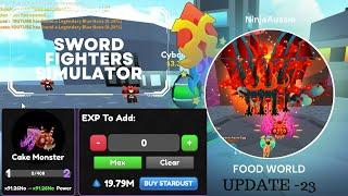 Sword Fighters Simulator  New update 23  Food World