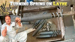 Handcrafted Springs on the Lathe Mastering Manual Machining Techniques  Spring Making process