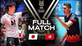  JPN vs  TUN - Paris 2024 Olympic Qualification Tournament  Full Match - Volleyball