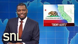 Weekend Update California’s Ebony Alerts National No Bra Day - SNL