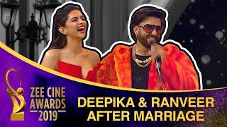 Deepika & Ranveer after marriage  Fun with Vicky and Kartik  Zee Cine Awards 2019