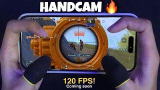 iPhone 14 Pro ️120 FPS ? HANDCAM 4 Finger + Gyroscope  PUBG Mobile