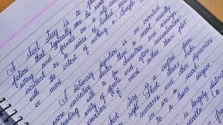 How I Improve my Cursive handwriting with ballpoint pen  Copperplate calligraphy