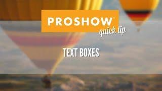 How to Use Text Boxes