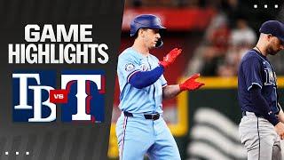 Rays vs. Rangers Game Highlights 7724  MLB Highlights