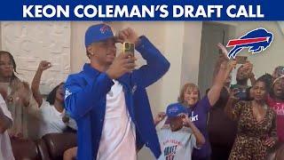 WR Keon Coleman Gets The Call From Buffalo Bills GM Brandon Beane  NFL Draft 2024