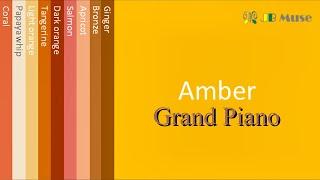 조용한 피아노 주황색 1시간 Relax Amber 10 Colors GP 1 hour