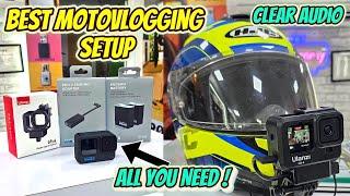 ULTIMATE MOTOVLOGGING SETUP 2024  Gopro Hero 1211109  Best Quality & Clear Audio  Full Guide