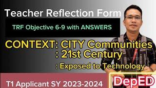 How to get 25 points in Teacher Reflection Form  Objectives 6-9 with a sample Answer