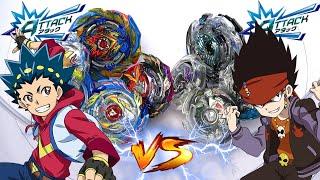 ATTACK vs ATTACK - VALKYRIE vs DEATHSCYTHER  Beyblade Burst Evolution Battle