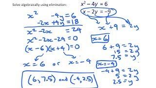 Solving Systems Algebraically by Elimination • 8.2b Pre-Calculus 11