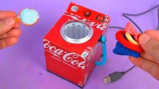 Make an Amazing Mini USB Washing Machine recycling Soda Cans