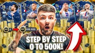 EASIEST way to go from 0 To 500K COINS in FIFA 23 0 Coins To 500K QUICKLY *TRADING GUIDE*