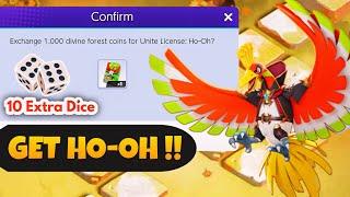 Get Permanent License Ho-Oh with 10 Extra Dice - Pokémon Unite