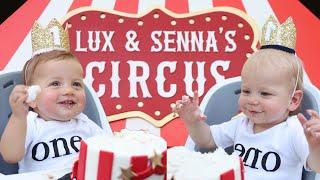 WELCOME TO THE CIRCUS OUR TWINS 1ST BIRTHDAY PARTY  LUX AND SENNA LUYENDYK