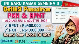 DETIK DETIK PENCAIRAN PKH & BPNT JULI & AGUSTUS  ALHAMDULILLAH RESMI CAIR DOBEL DI KARTU KKS 4 BANK