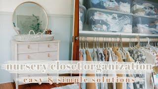 NURSERY CLOSET ORGANIZATION  simple & easy ways to store baby clothes