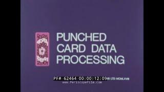 1960s PUNCHED CARD DATA PROCESSING  KEY PUNCH MACHINE  IBM 029 COMPUTER THE KEY PUNCH  62464