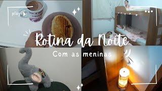 ●ROTINA DA NOITE SOZINHA COM AS TRÊS MENINAS ●GANHEI UM BICHINHO NOVO #vlog