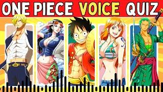 ONE PIECE VOICE QUIZ  Guess The One Piece character Voice ️ 