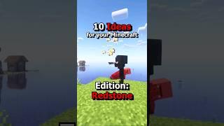 10 Redstone ideas #shorts