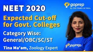 NEET 2020 Expected Cut off for Government Colleges  Minimum Marks Required for MBBS  Goprep NEET